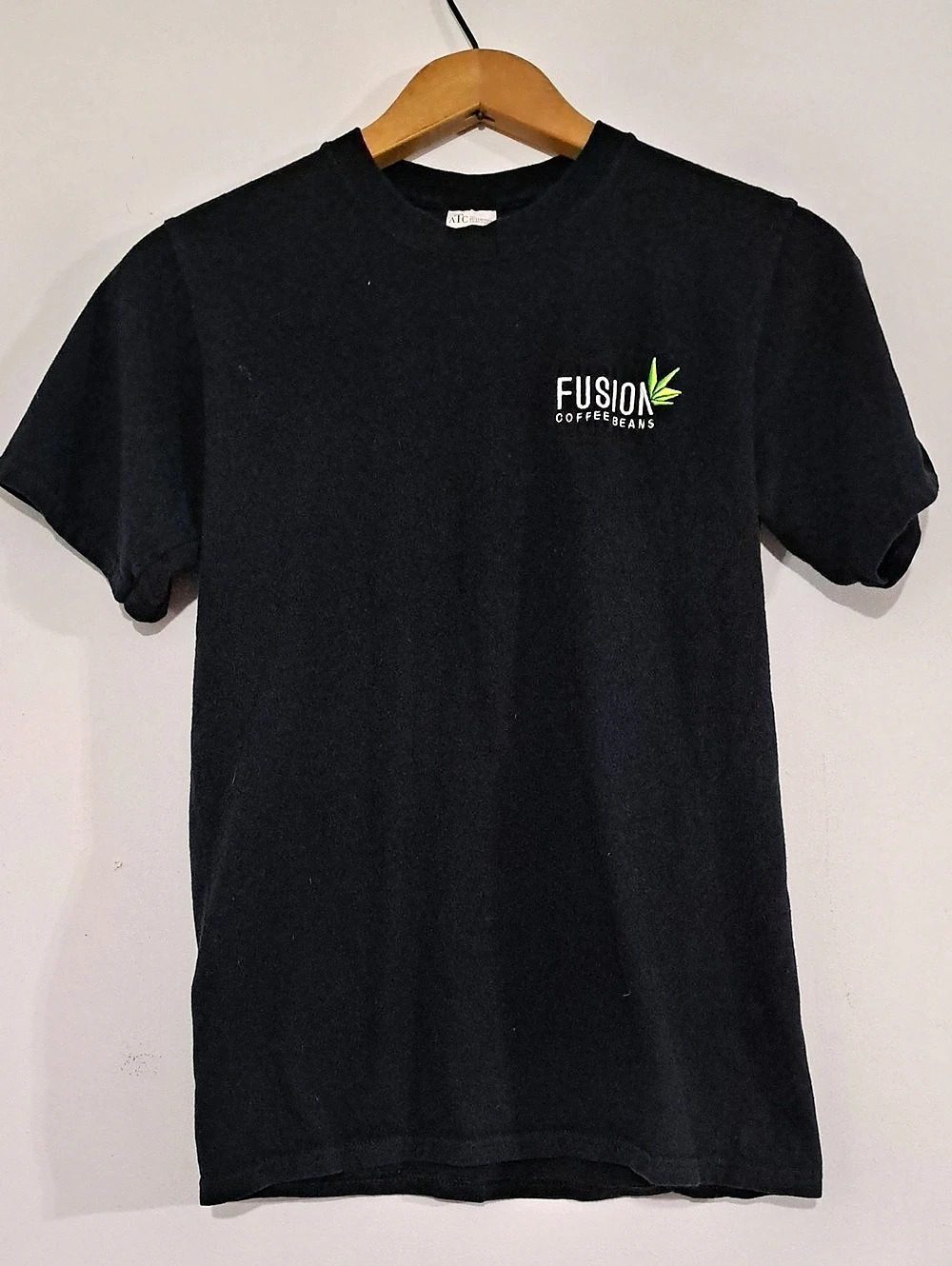 ATC Fusion Coffee Beans Logo Tee in Black Small Like New